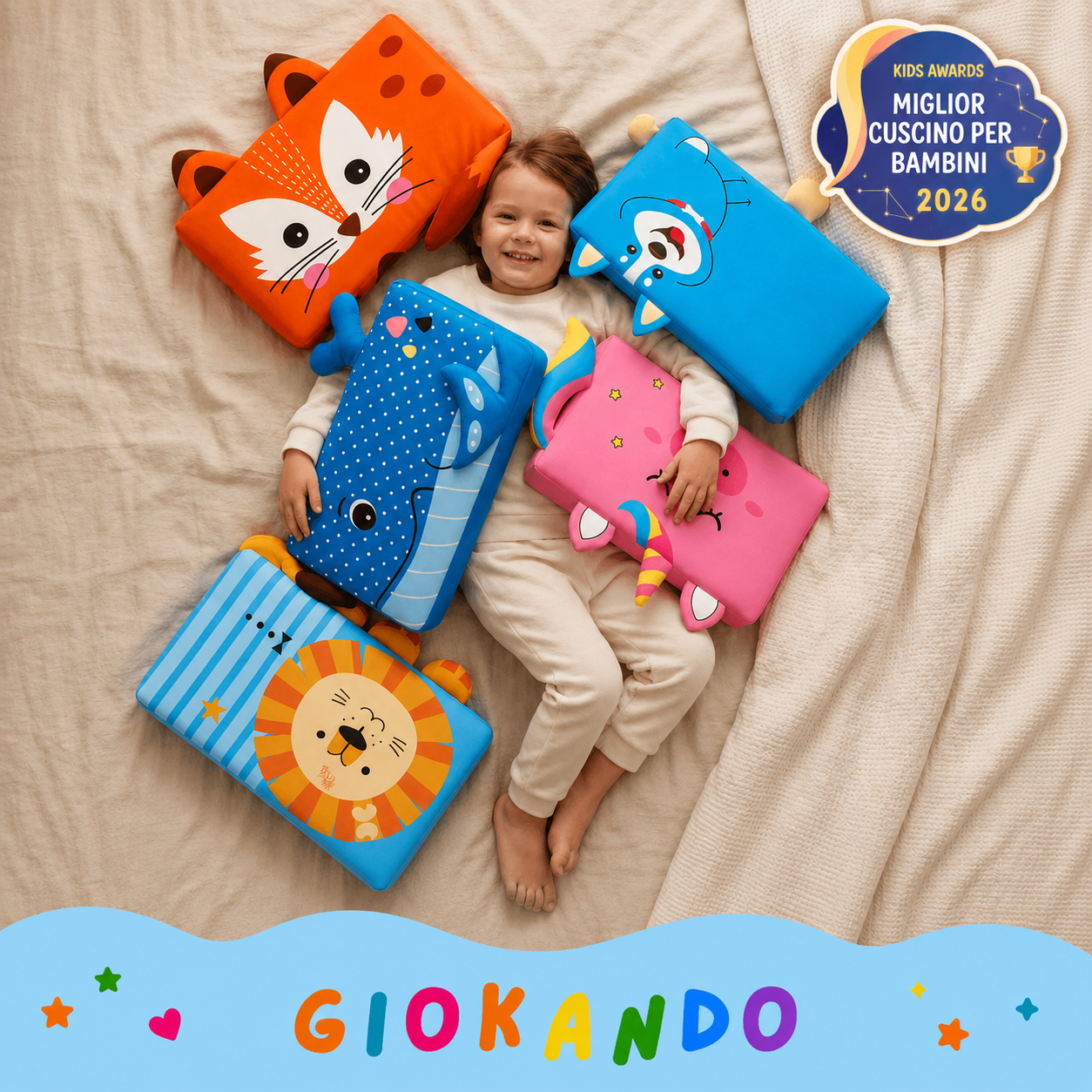 Cuscino per bambini Dreamy™ - Giokando