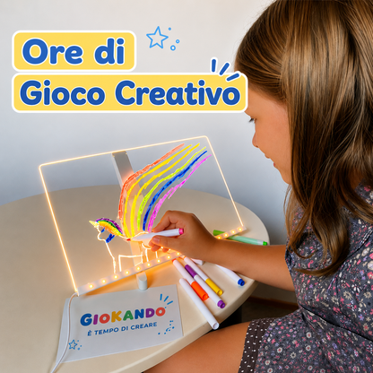 Lavagna a LED illuminata