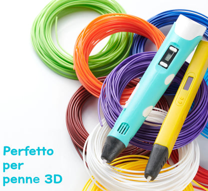 Ricarica Filamento-100m- 12 Colori