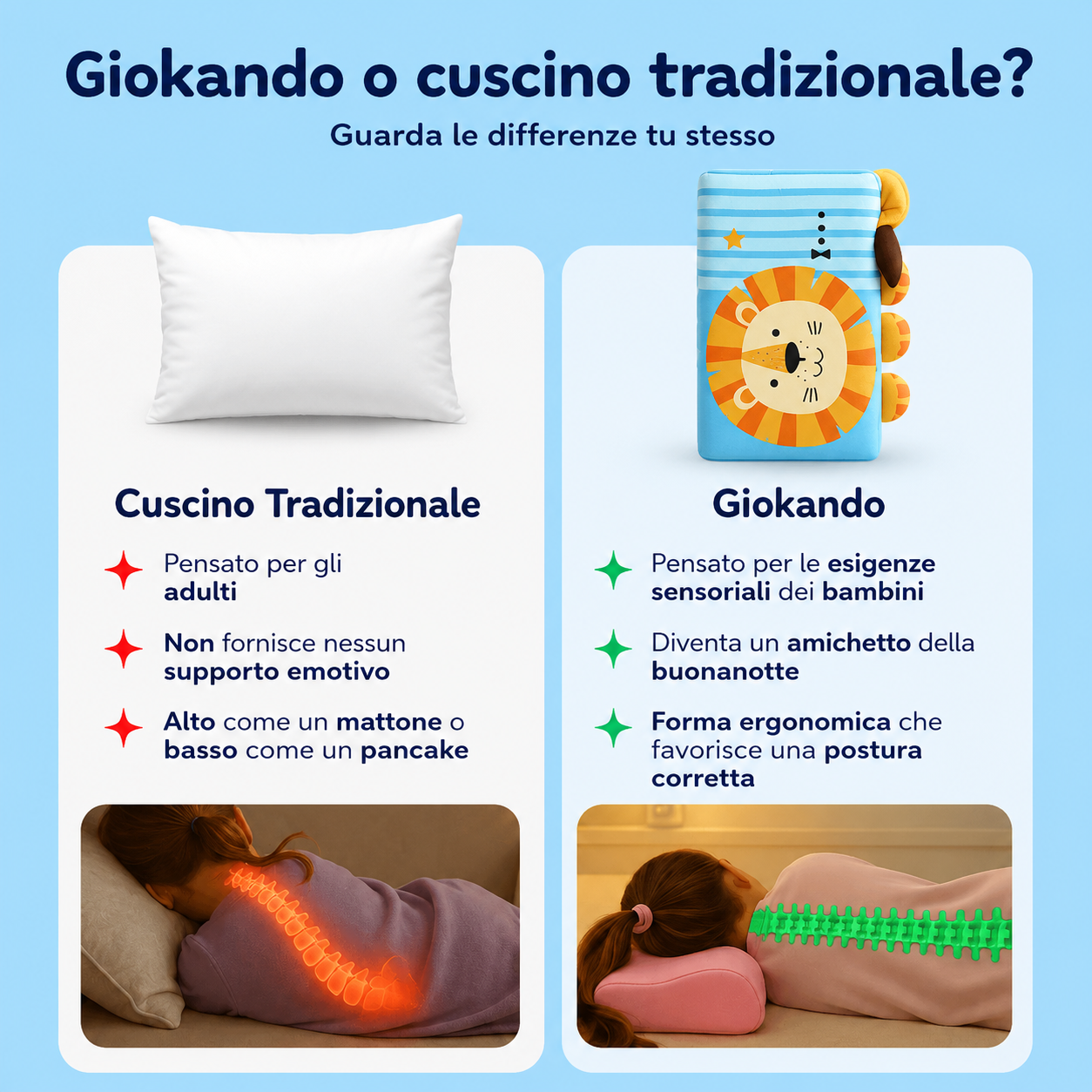 Cuscino per bambini Dreamy™ - Giokando
